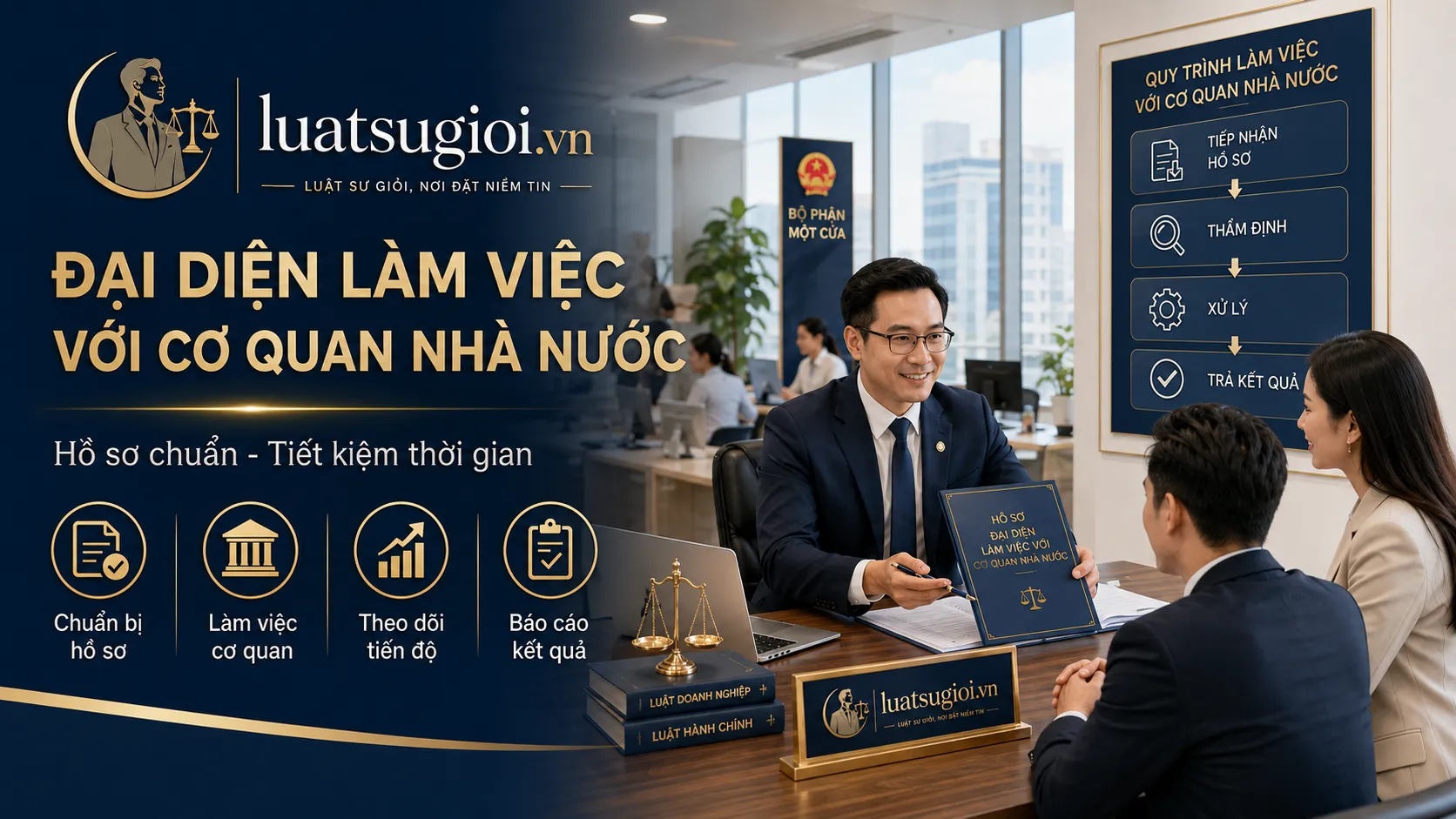 Đại diện làm việc với cơ quan nhà nước